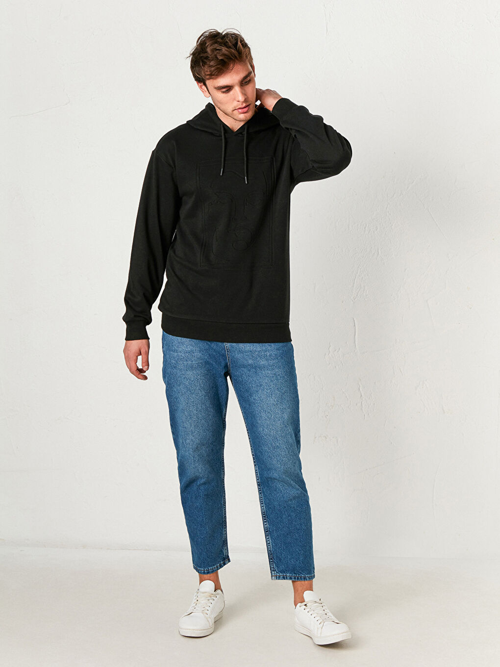 Long Sleeve Printed Men's Hoodie-2