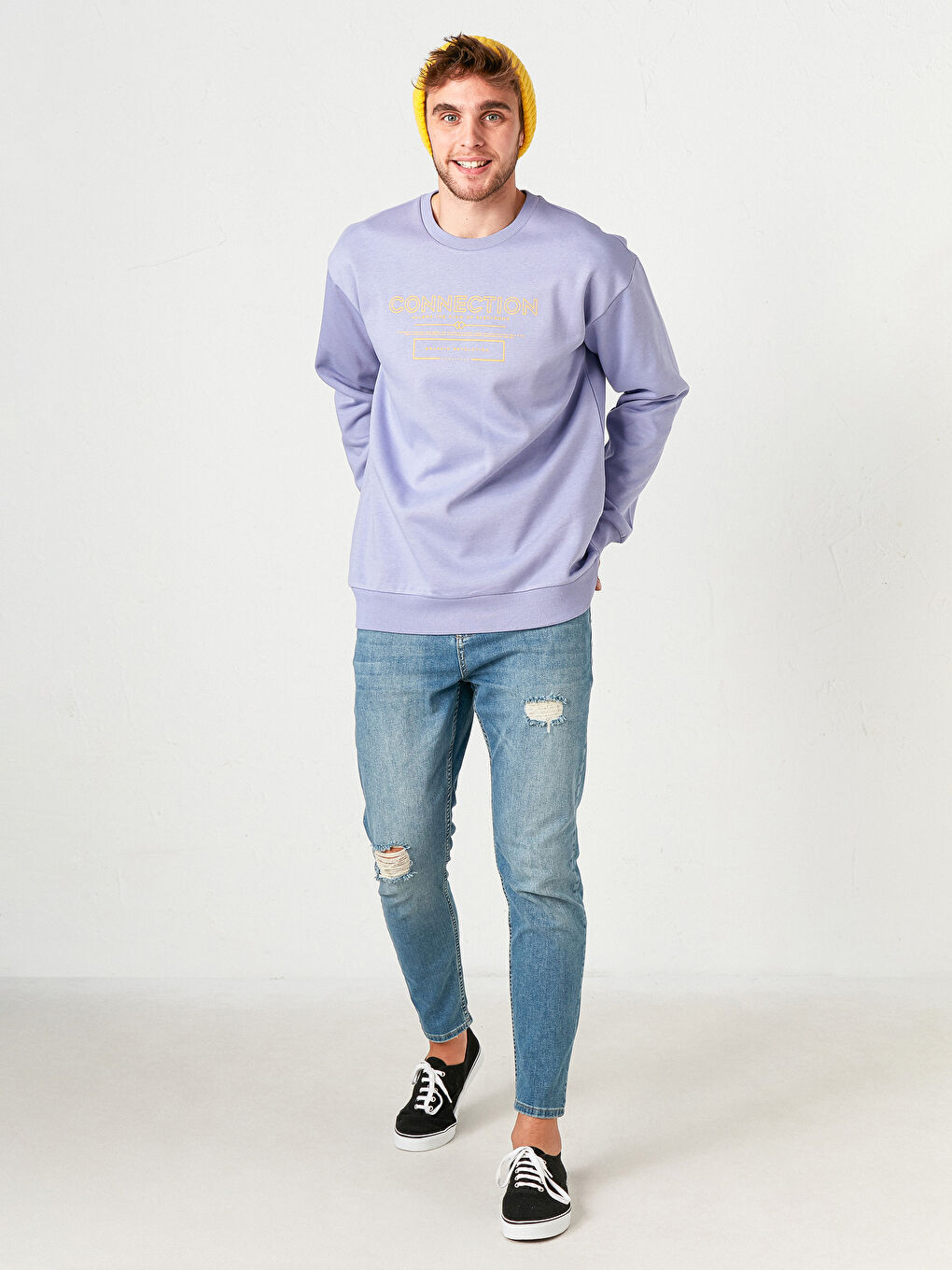 Sweat-shirt Épais Imprimé Col Rond-2