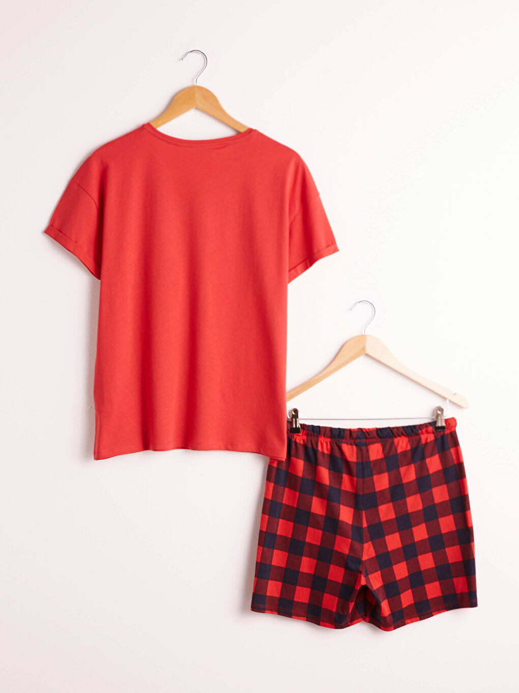 Пижамный комплект с шортами с принтом-6