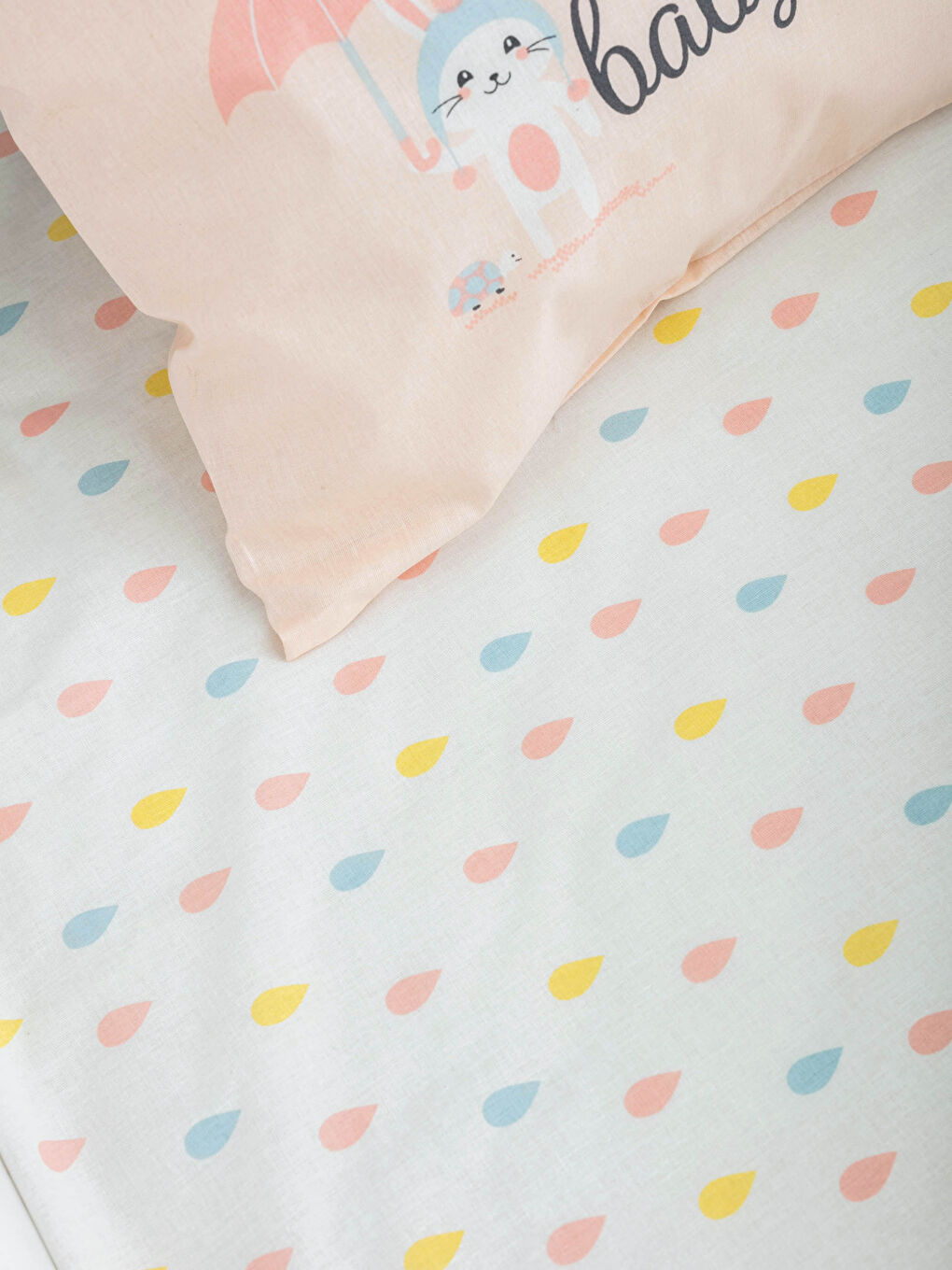 Ensemble Housse De Couette Bébé Imprimée Fille-2