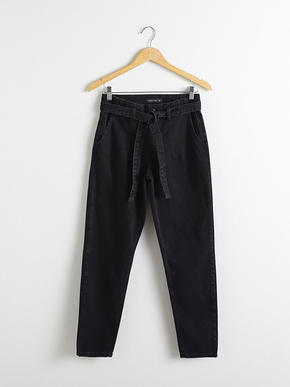 Belted Mom Fit Jeans