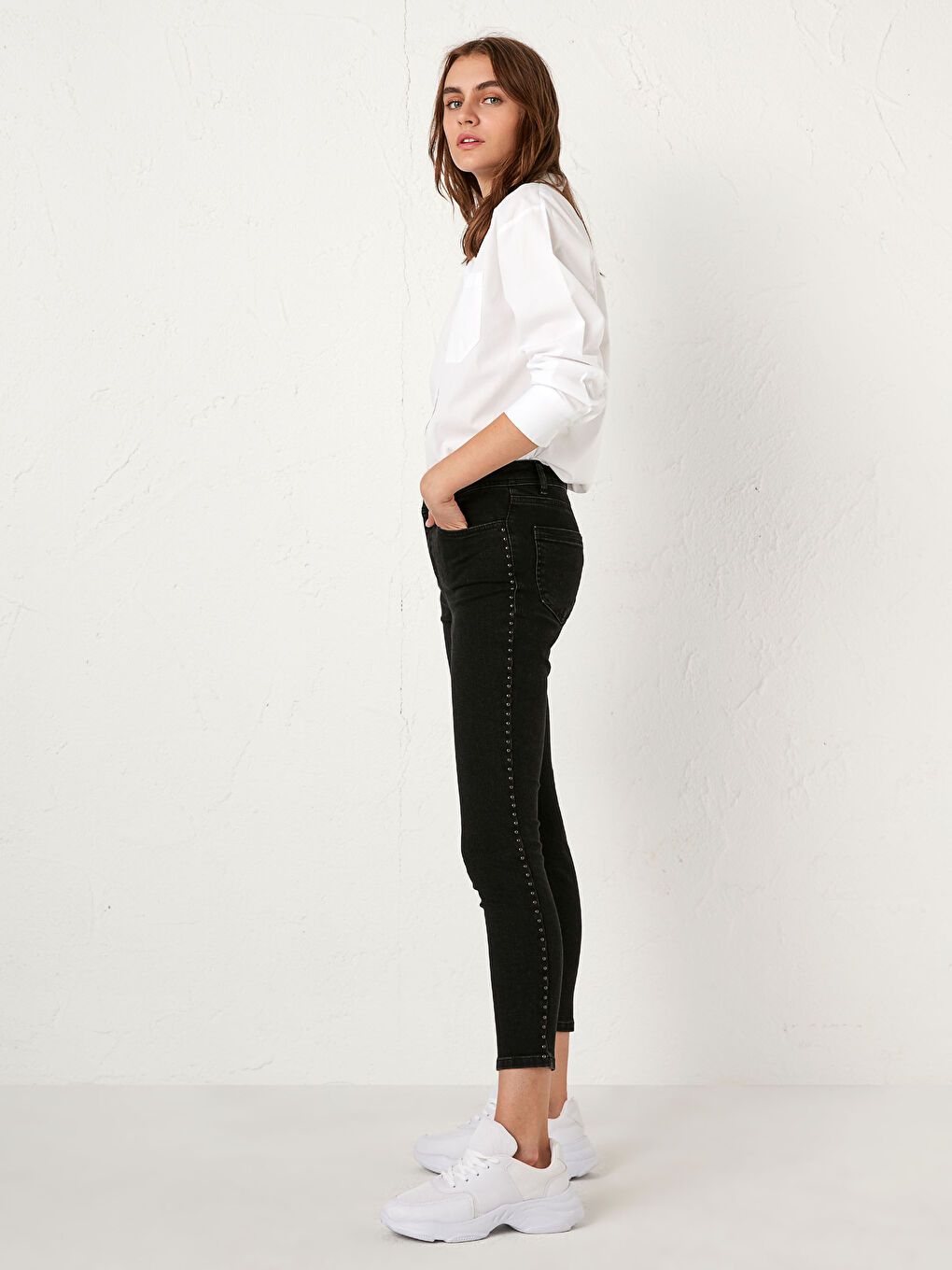 Ankle Length Mercury Skinny Fit Jean Trousers
