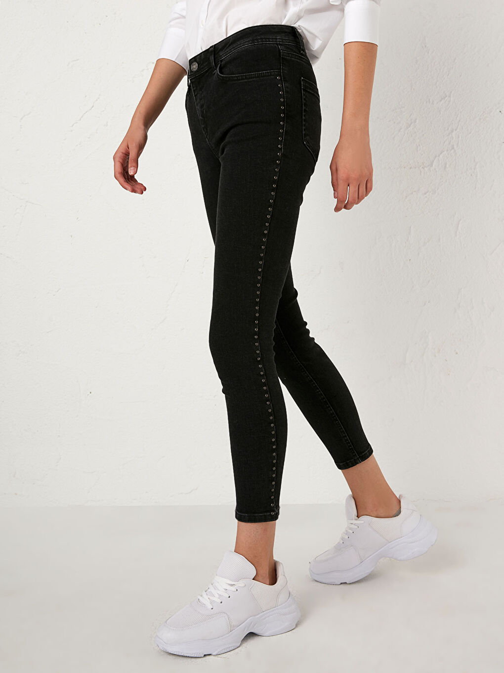 Ankle Length Mercury Skinny Fit Jean Trousers-2