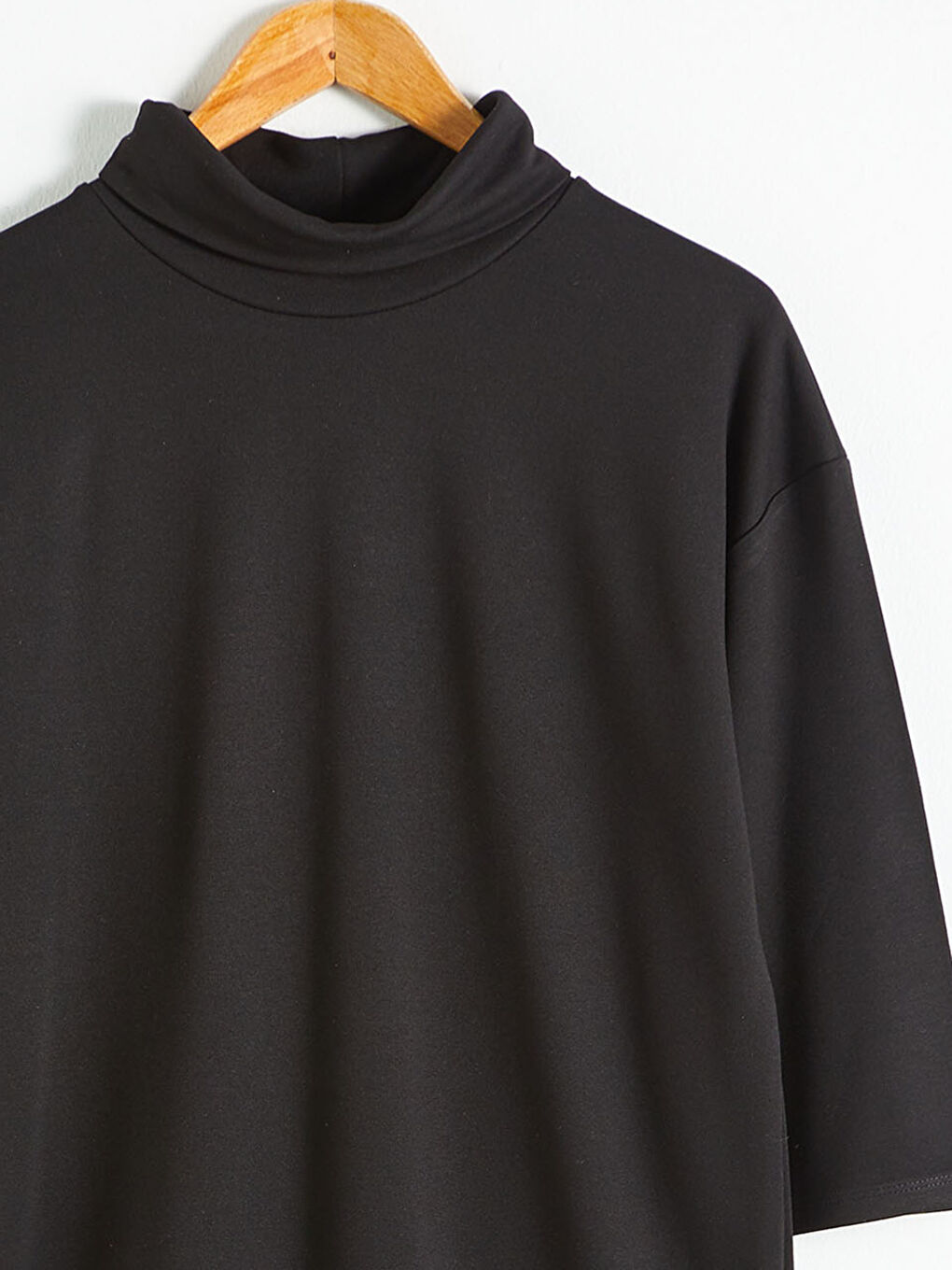 LCW Vision Mock Turtleneck Plain Dress -0WEI63Z8-CVL