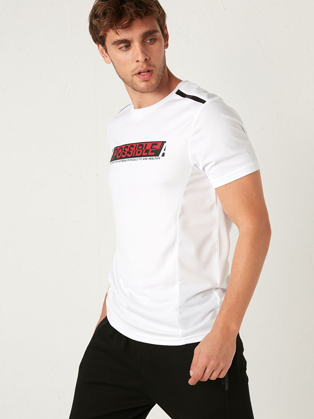 Rundhalsausschnitt Aktives Sport-T-Shirt-2