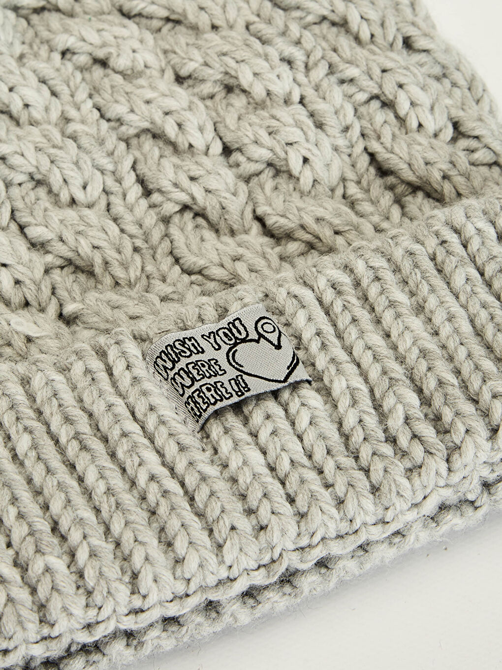 Béret Tricot Fille à Pompons en Fourrure-2