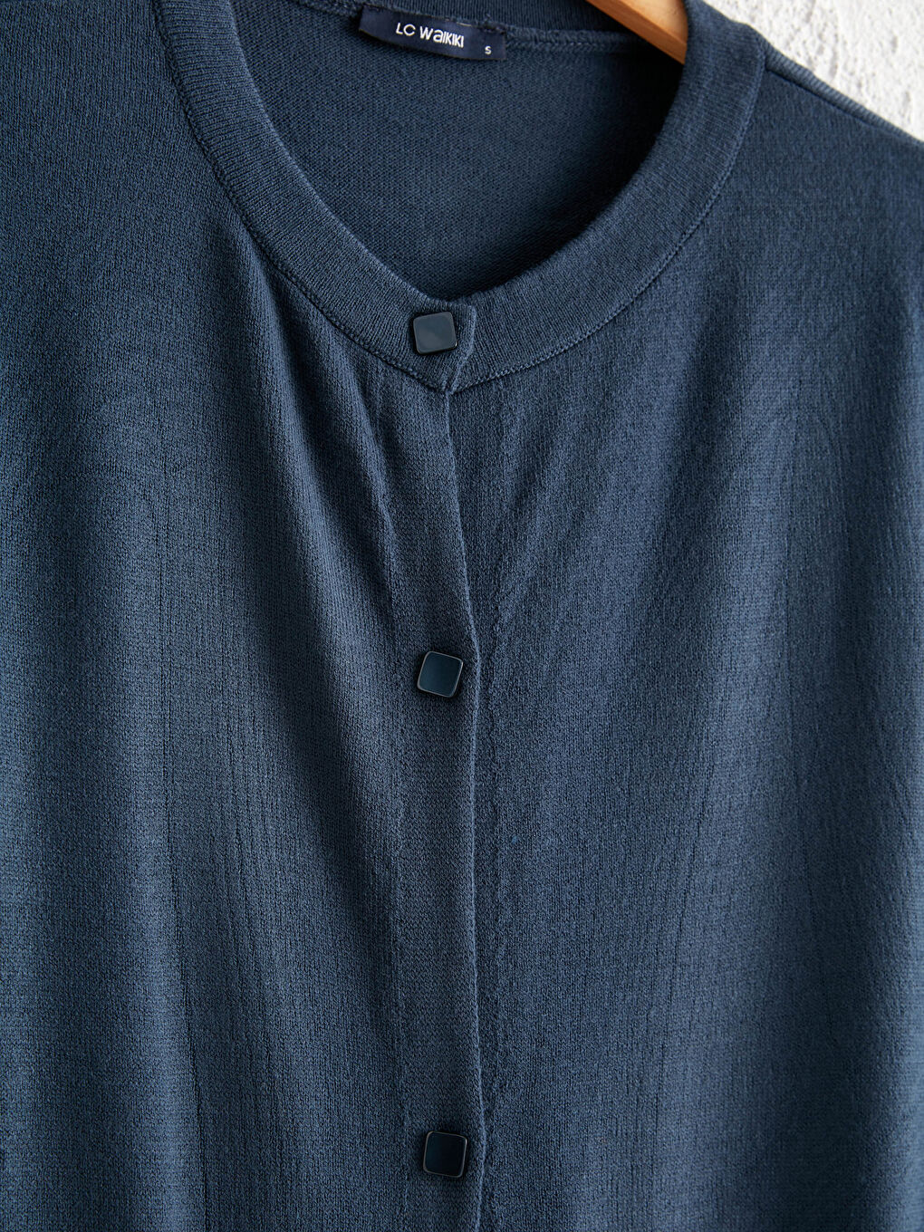 Neck Long Sleeve Women Sweater Cardigan-1