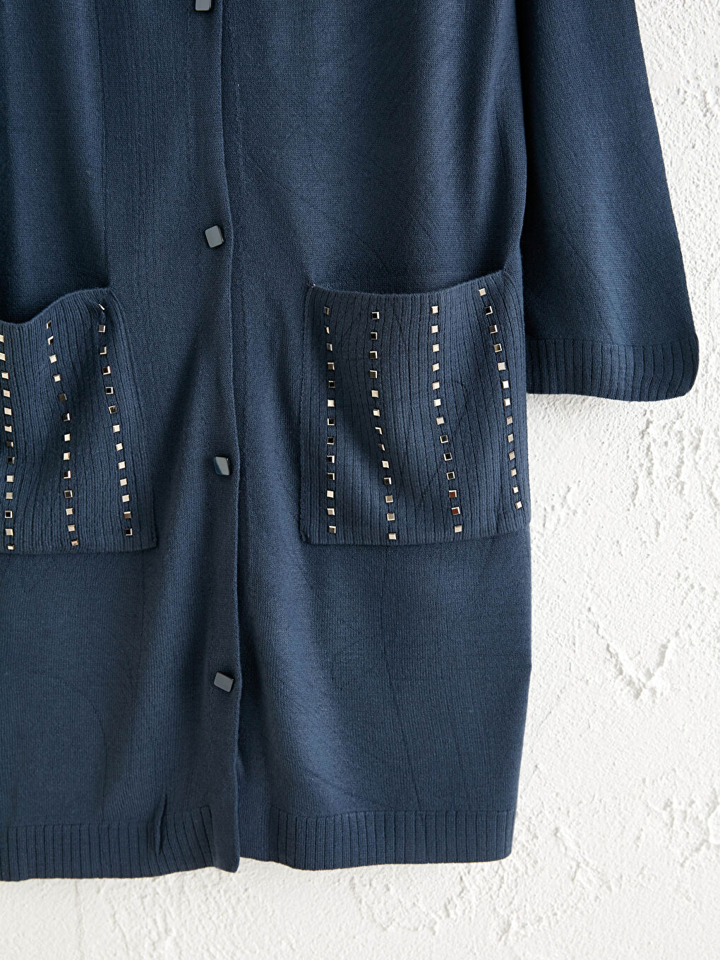 Neck Long Sleeve Women Sweater Cardigan-3