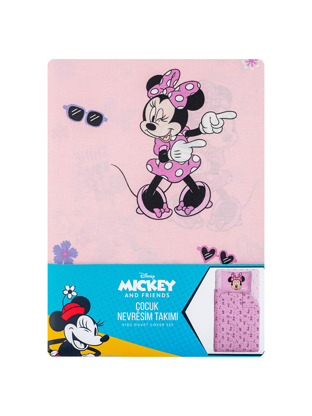 LCW HOME Minnie Maus Bettwäsche-Set für Mädchen -0WEK27Z4-F9C