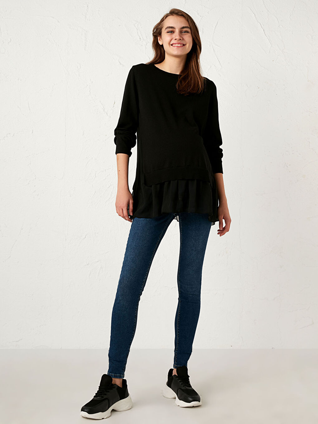 İndigo Mercury Skinny Hamile Jean Pantolon-1