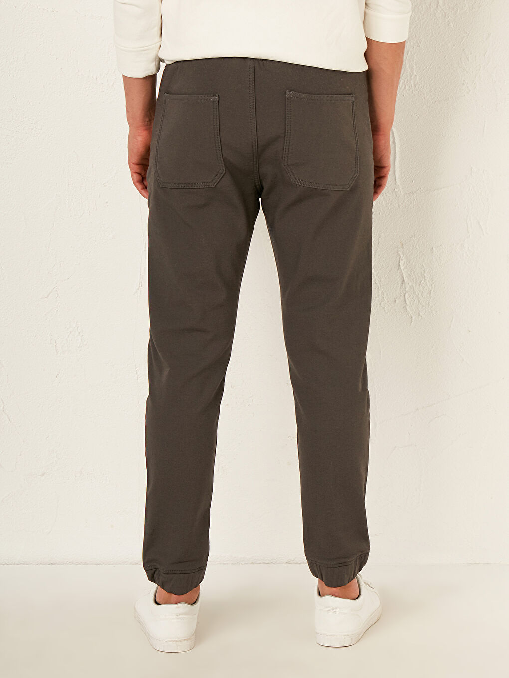 Slim Fit Gabardine Trousers-2