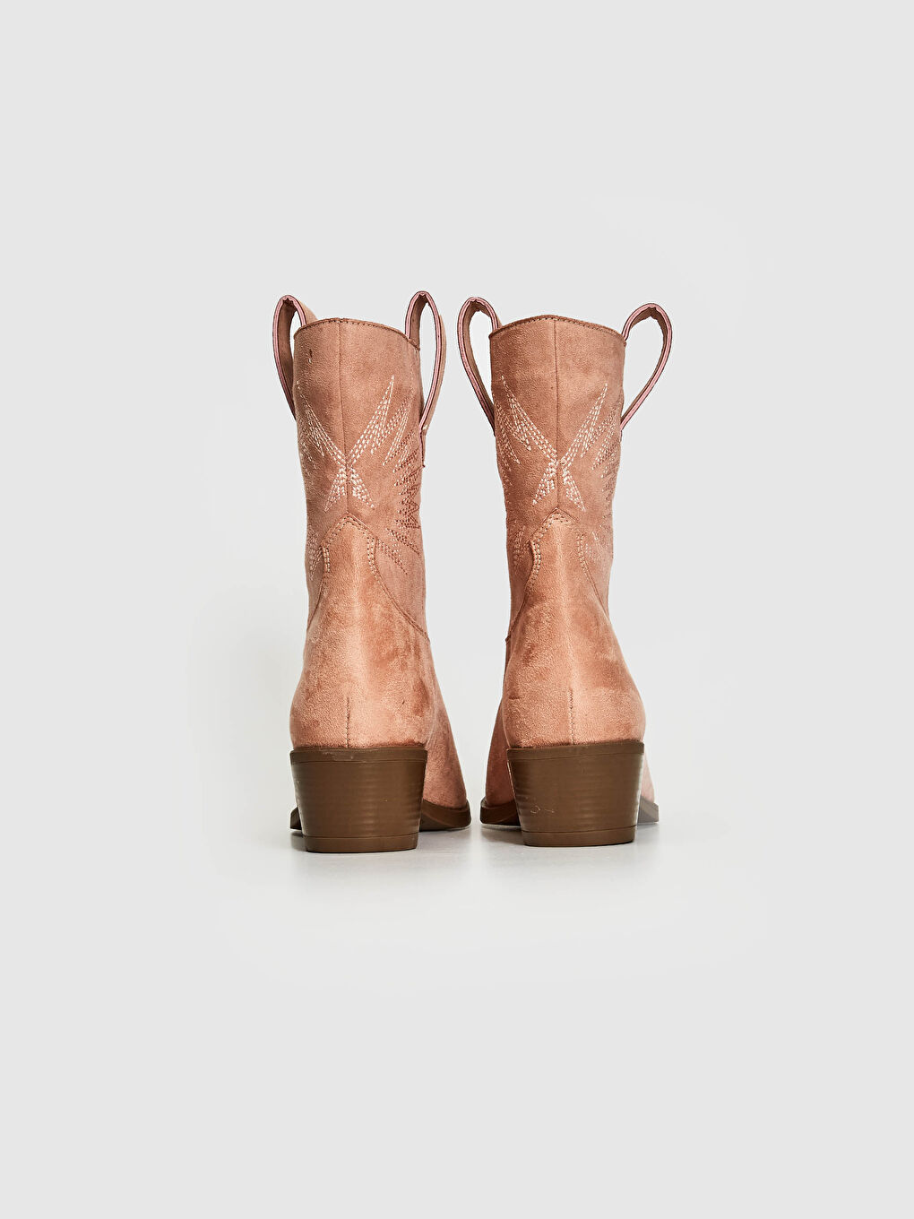 Pembe Kadın Topuklu Bot-4