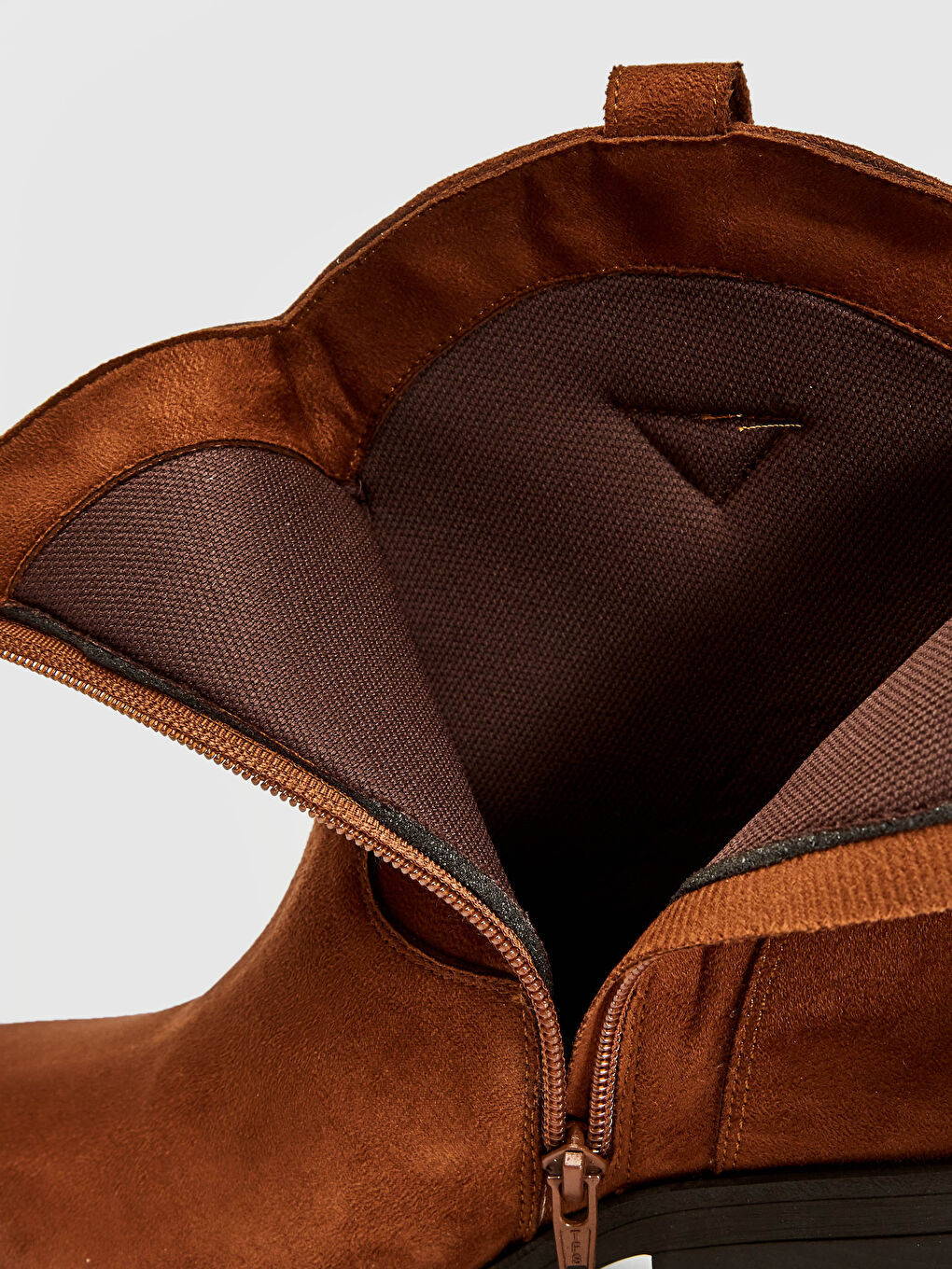 Bej Kadın Topuklu Bilek Boy Bot-9