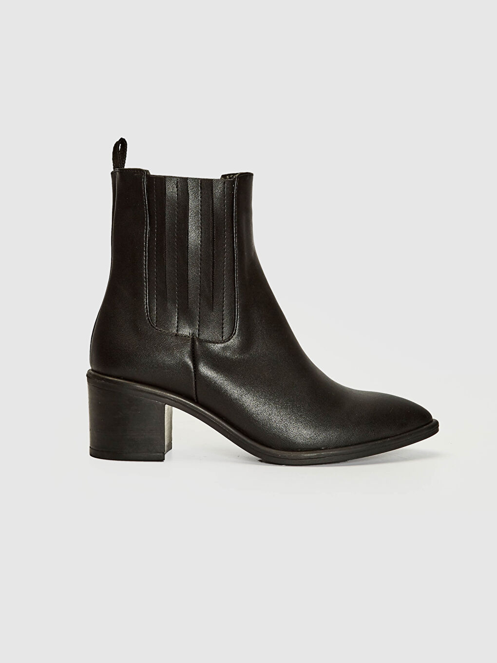 Siyah Kadın Yanları Lastikli Bot-1