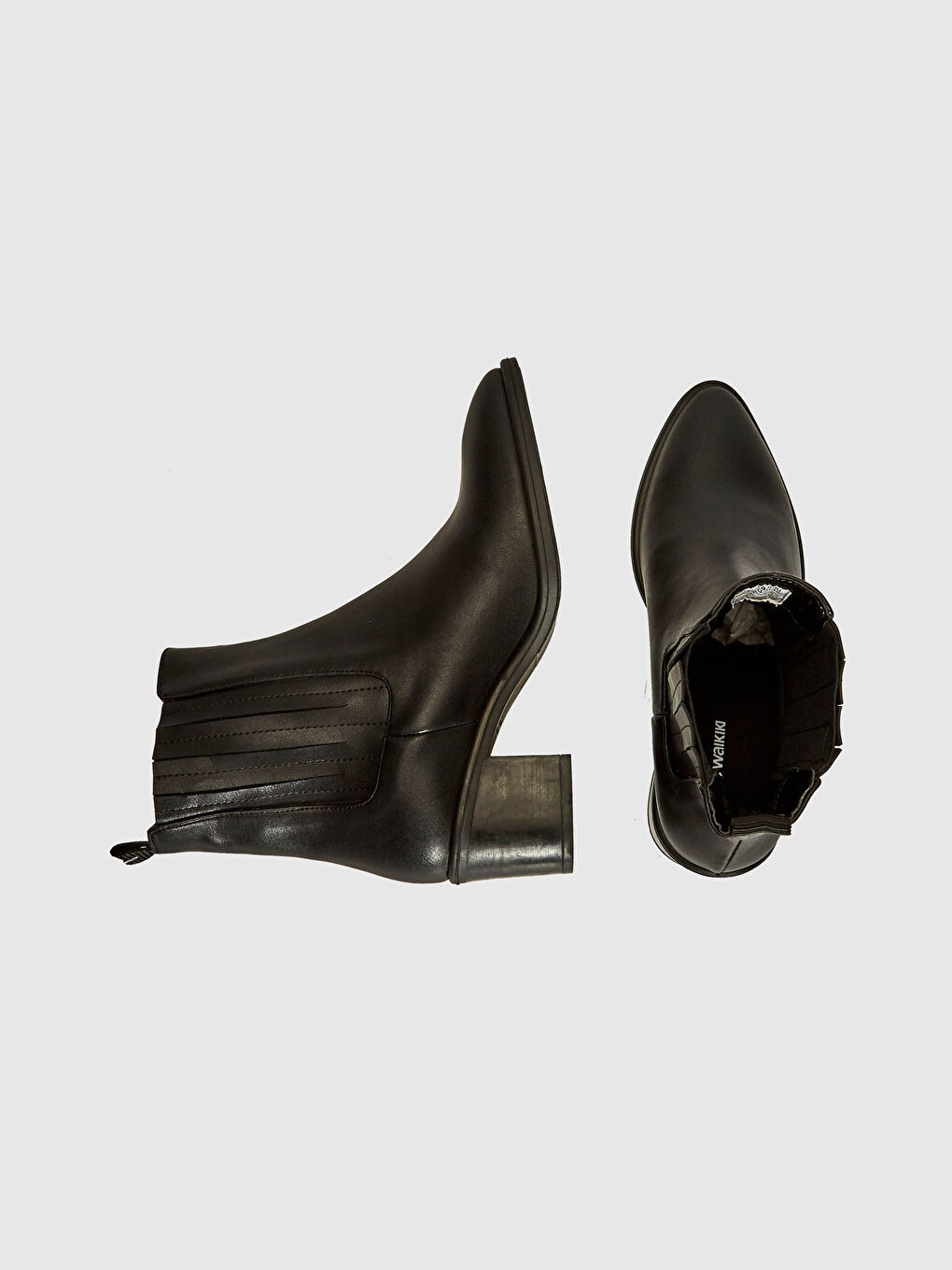 Siyah Kadın Yanları Lastikli Bot-2