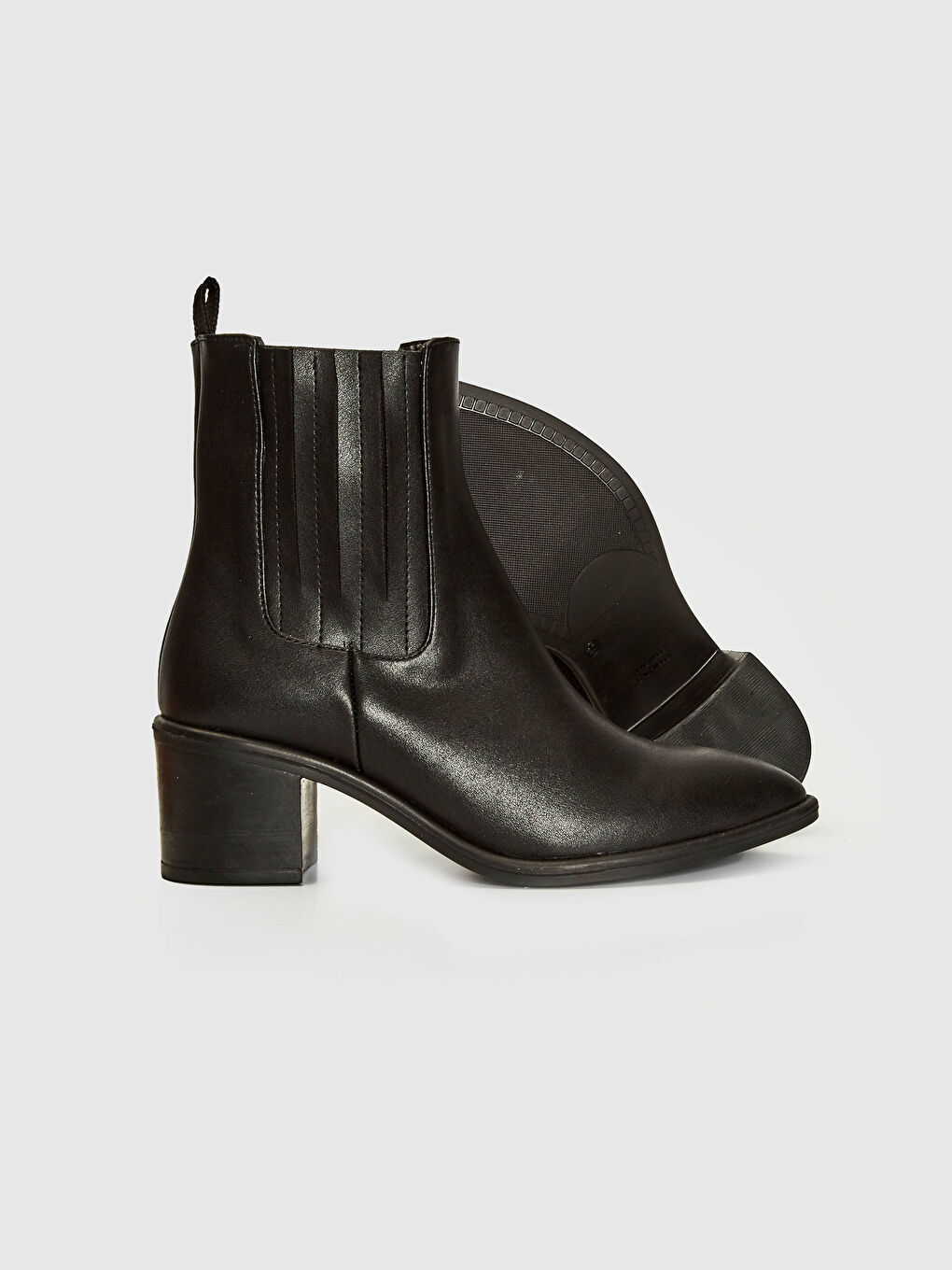 Siyah Kadın Yanları Lastikli Bot-3