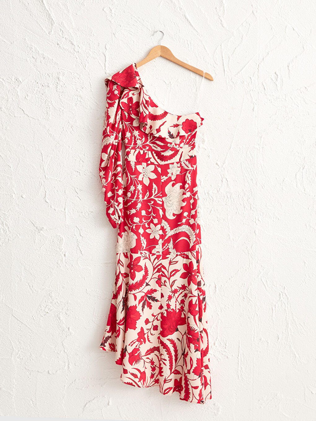 Floral Asymmetrical Cut Women's Dress-8