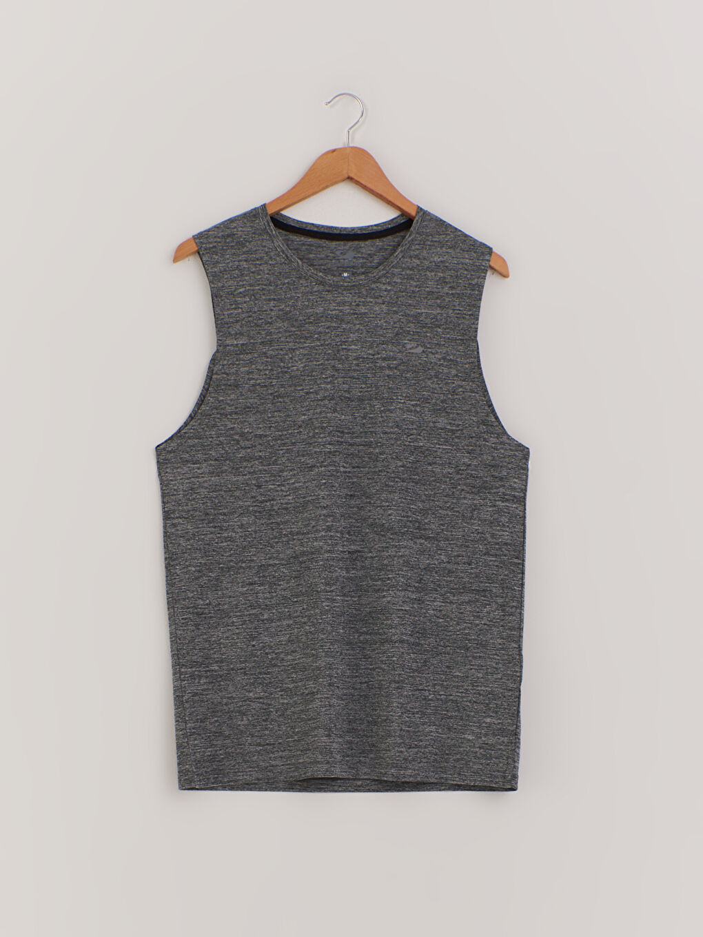 Antrasit Bisiklet Yaka Erkek Kolsuz Tişört