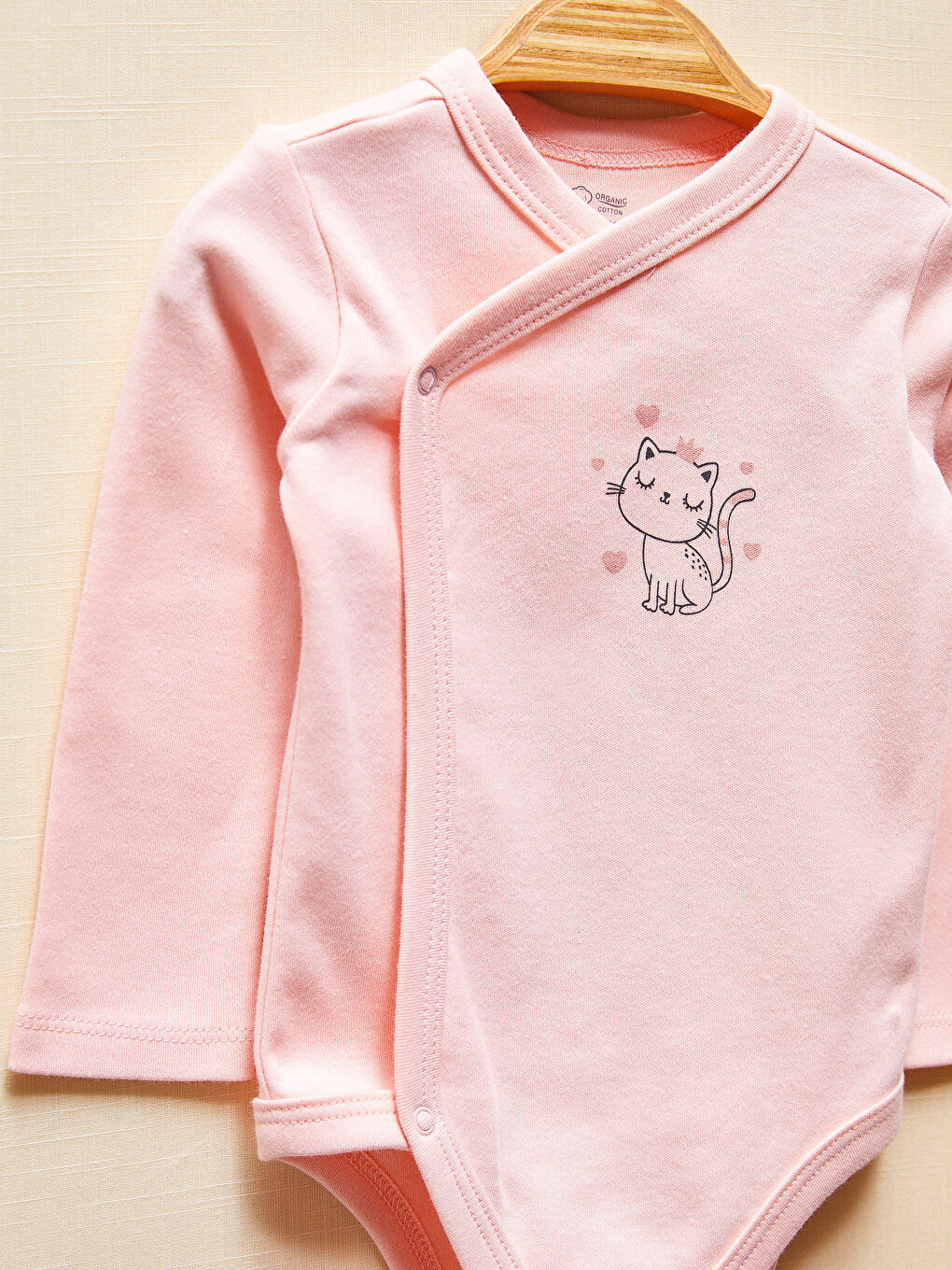 بدلة جسم بنات رضع عضوية بسحاب - قطعتين-8