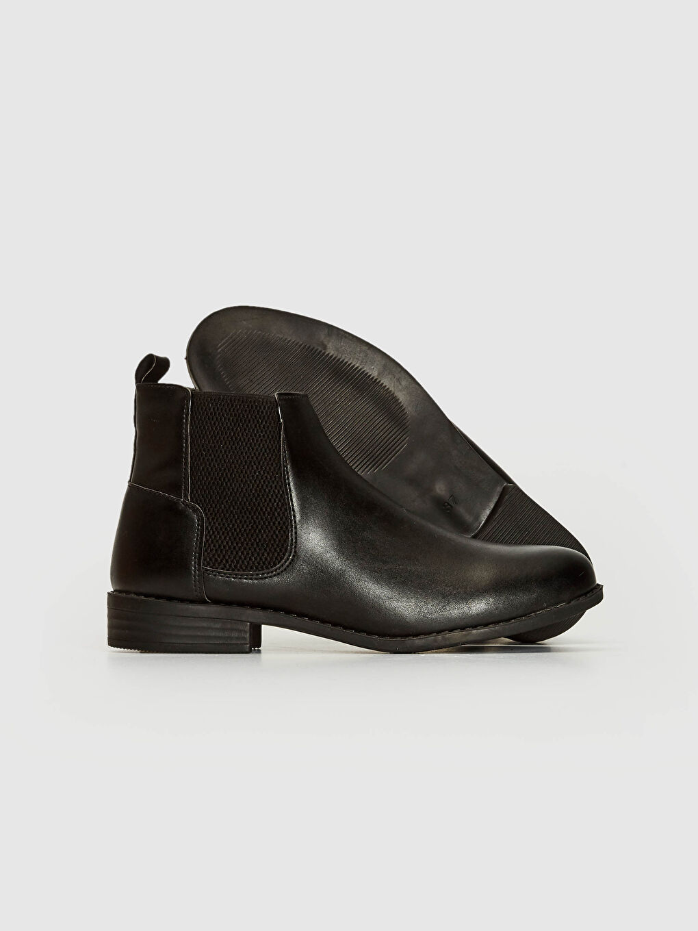 Siyah Deri Görünümlü Chealse Bot-3