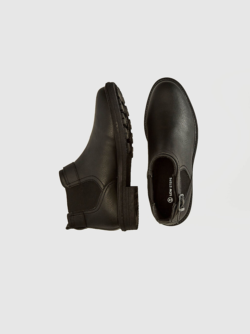 Siyah Erkek Bilek Boy Kemer Detaylı Bot-2