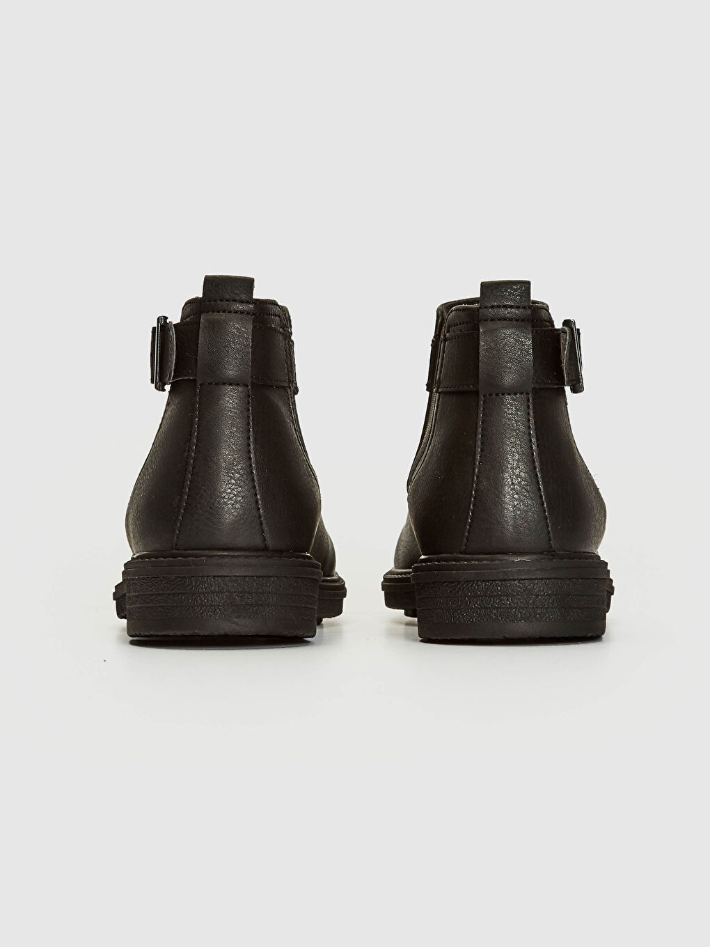 Siyah Erkek Bilek Boy Kemer Detaylı Bot-4