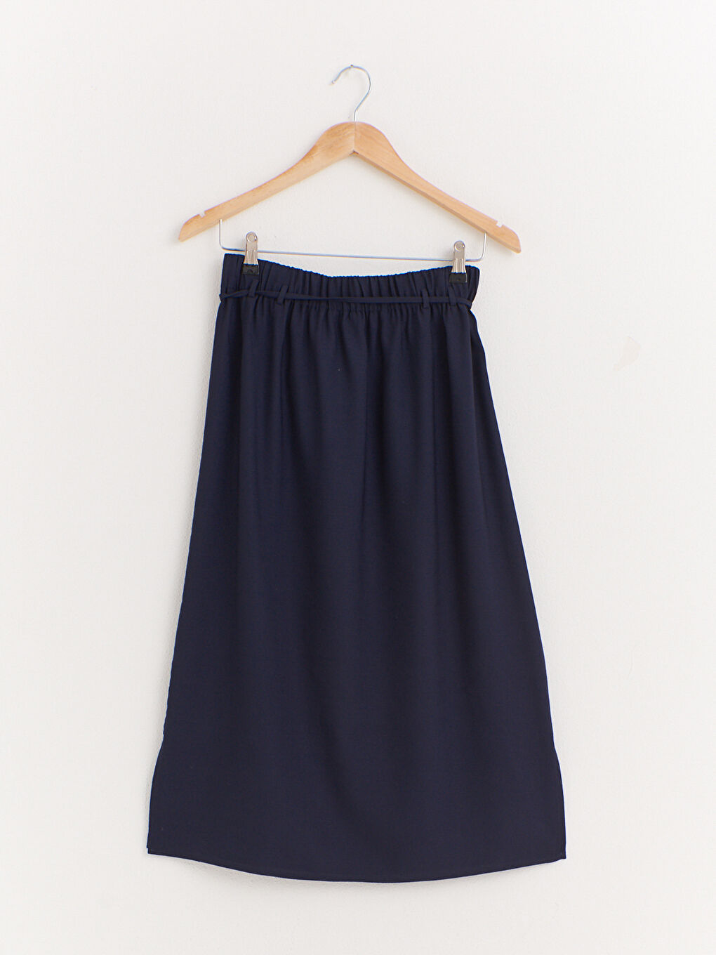 Elastic Waist Viscose Skirt-1