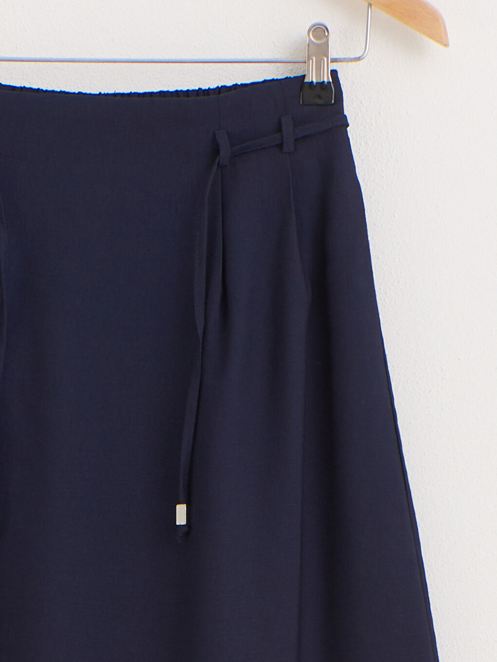 Elastic Waist Viscose Skirt-2