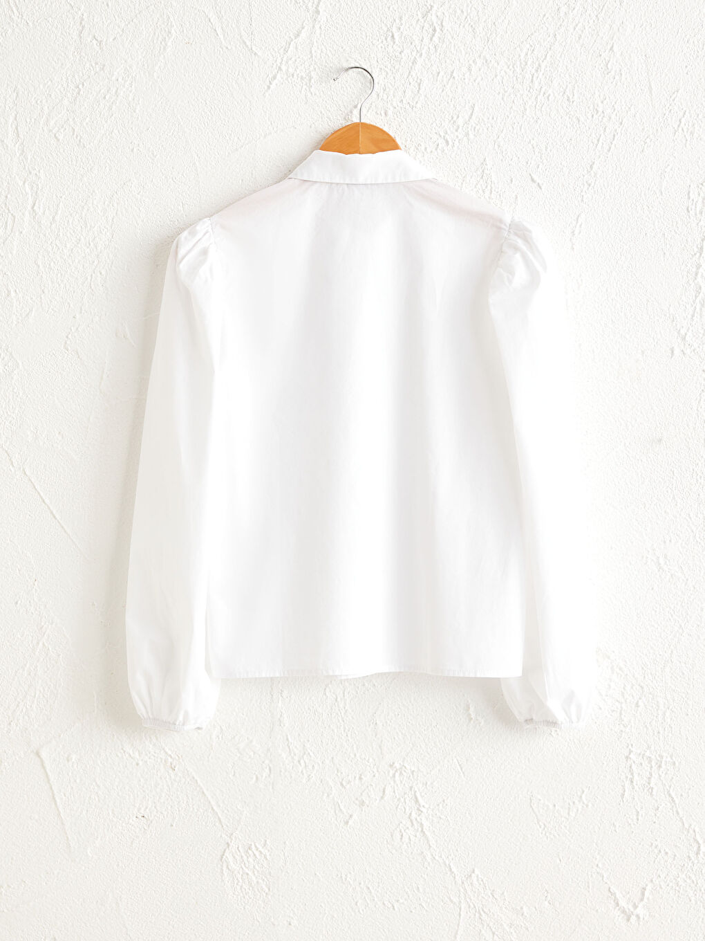 Standard Fit Long Sleeve Women's Plain Poplin Shirt-8