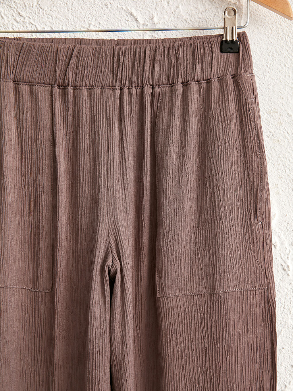 Elastic Waist Palazzo Pants-1