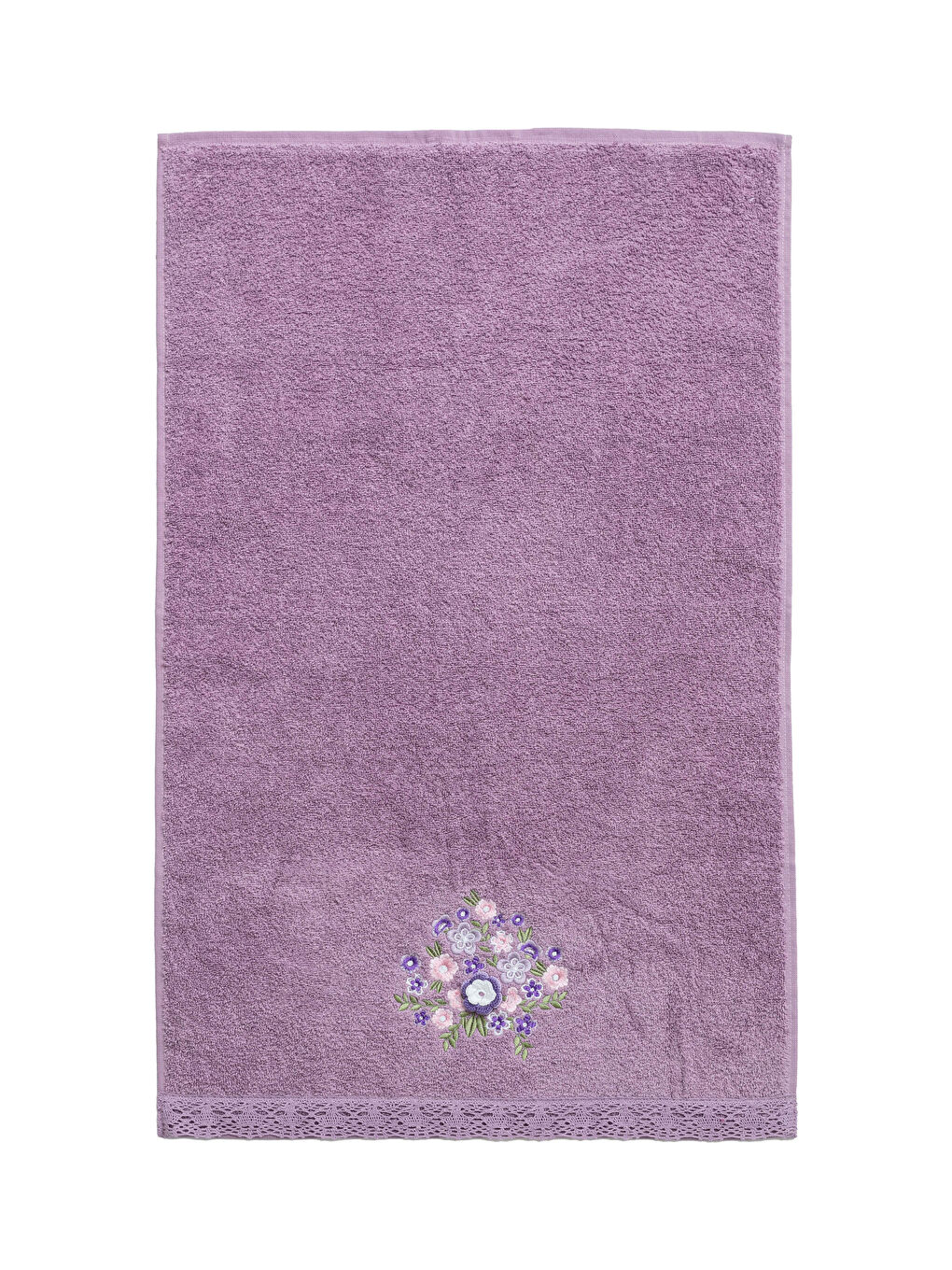 Flower Embroidery Face Towel-2