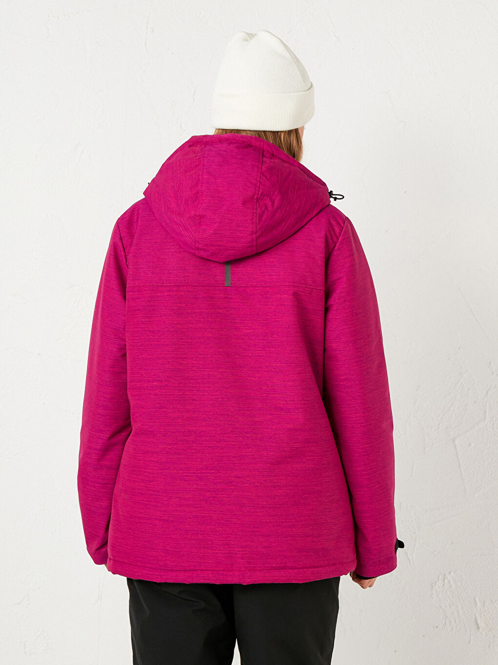 Women's Ski Jacket With Hooded Straight Long Sleeve-7