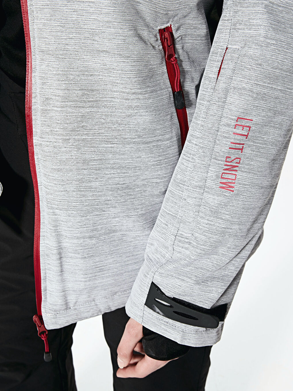 ქალებისთვის სათხილამურო ქურთუკი კაპიუშონიანი სწორი გრძელმკლავიანი-7