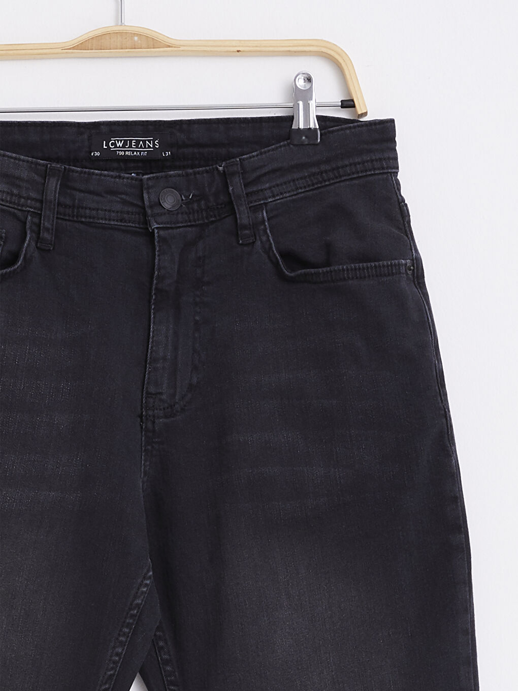 Siyah 790 Rahat Kalıp Jean Pantolon-2