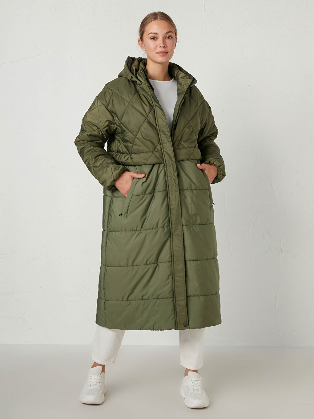 Long Puffer with Hood-1