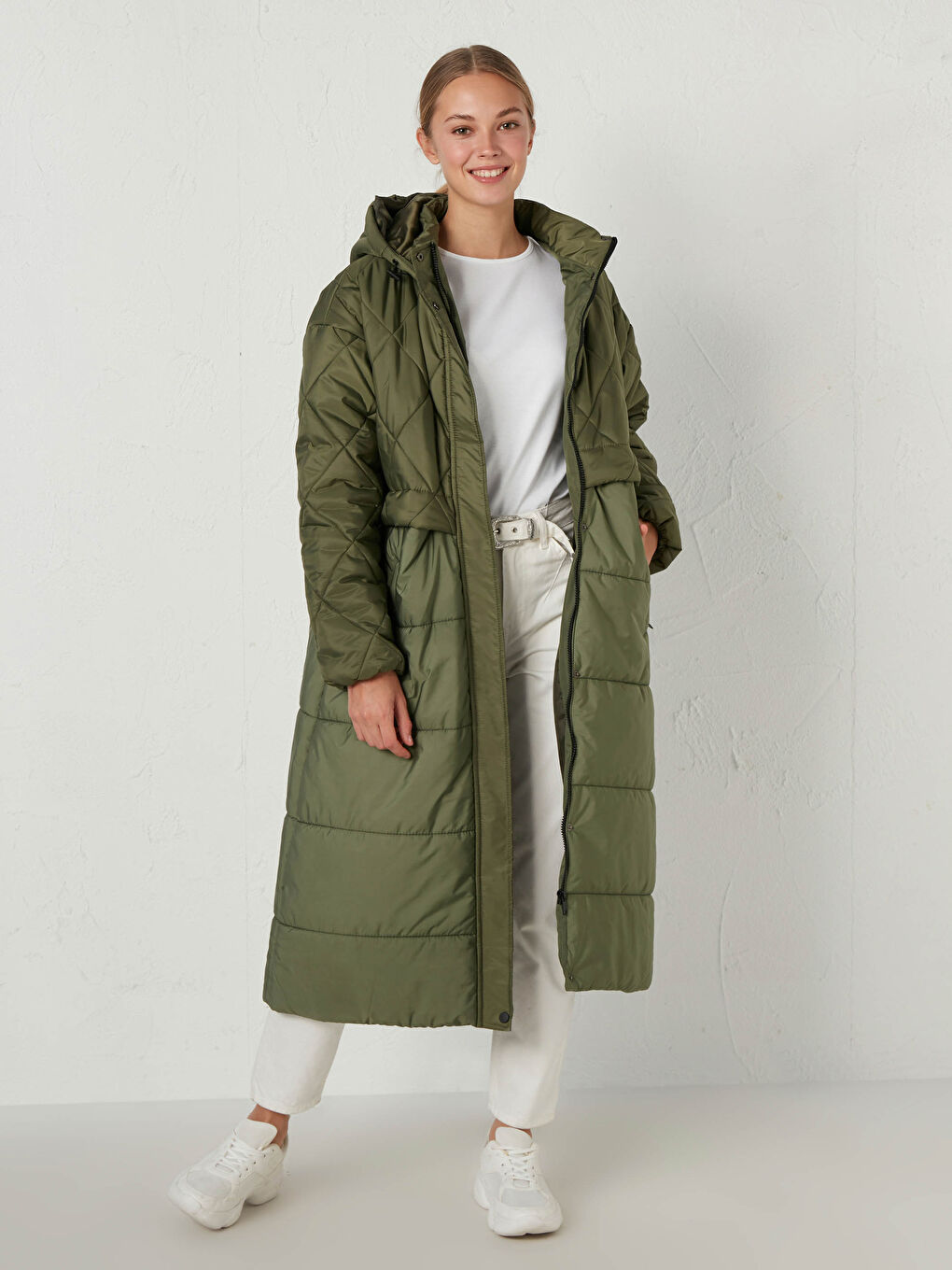 Long Puffer with Hood-2