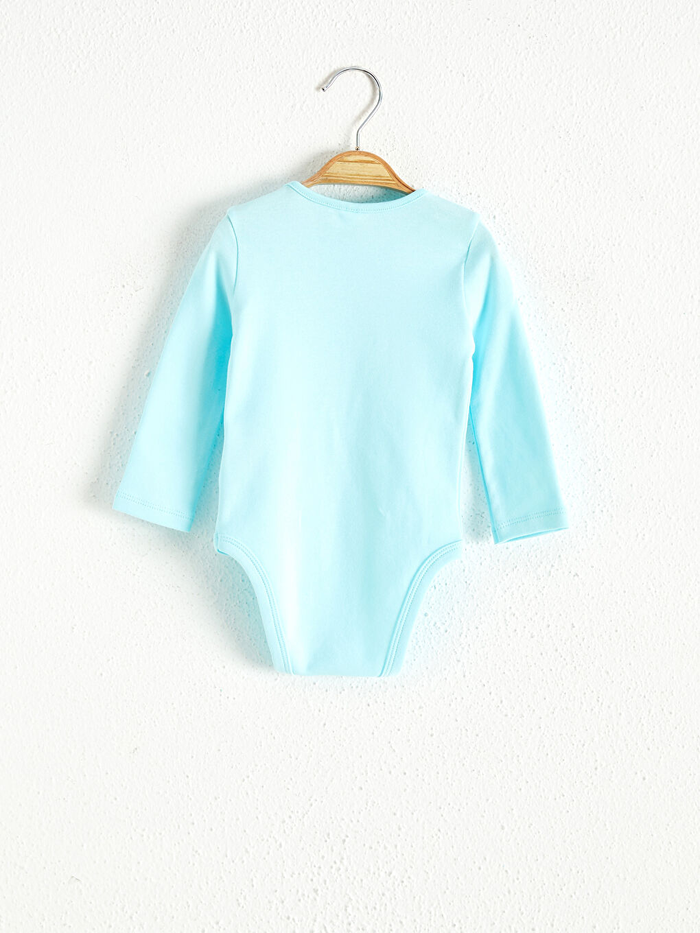 Turkuaz Kız Bebek Baskılı Çıtçıtlı Body-1