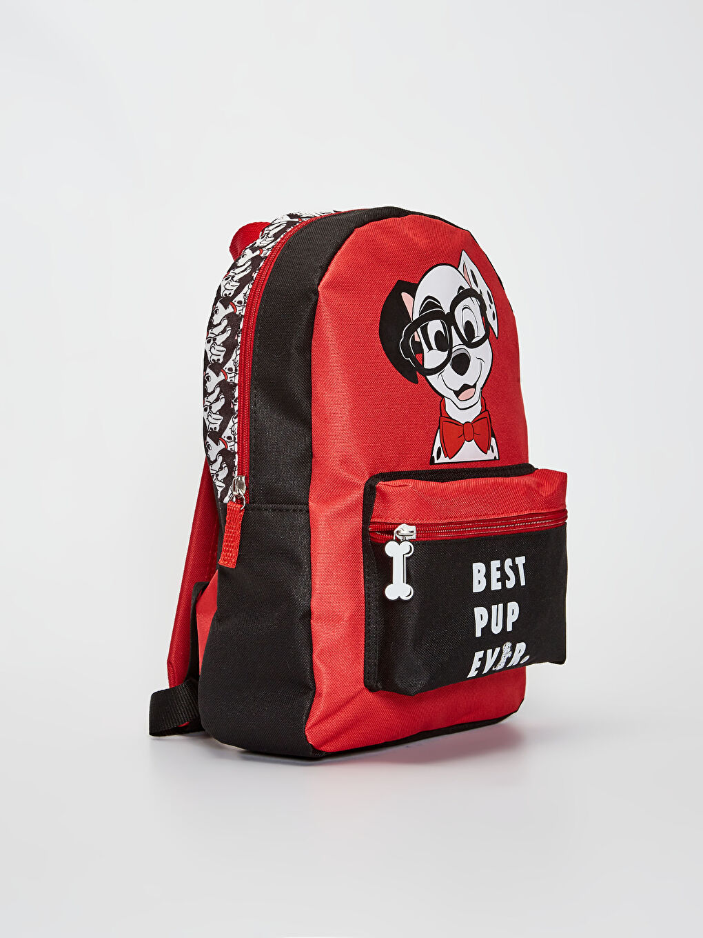 Kırmızı Baskılı Sırt Çantası-1