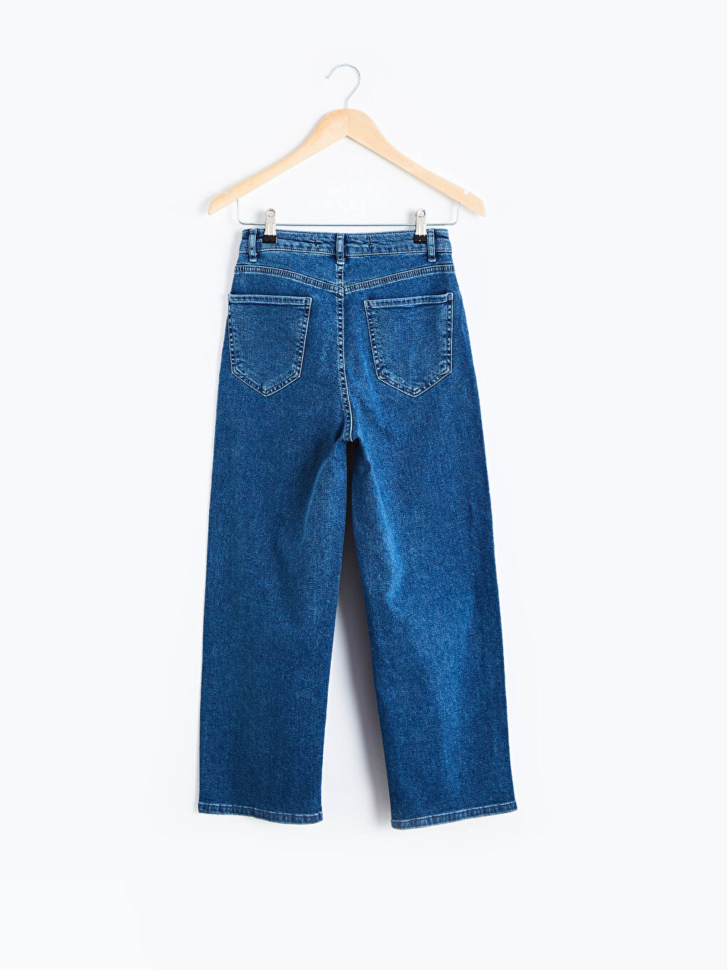 جينز واسع الأرجل-5