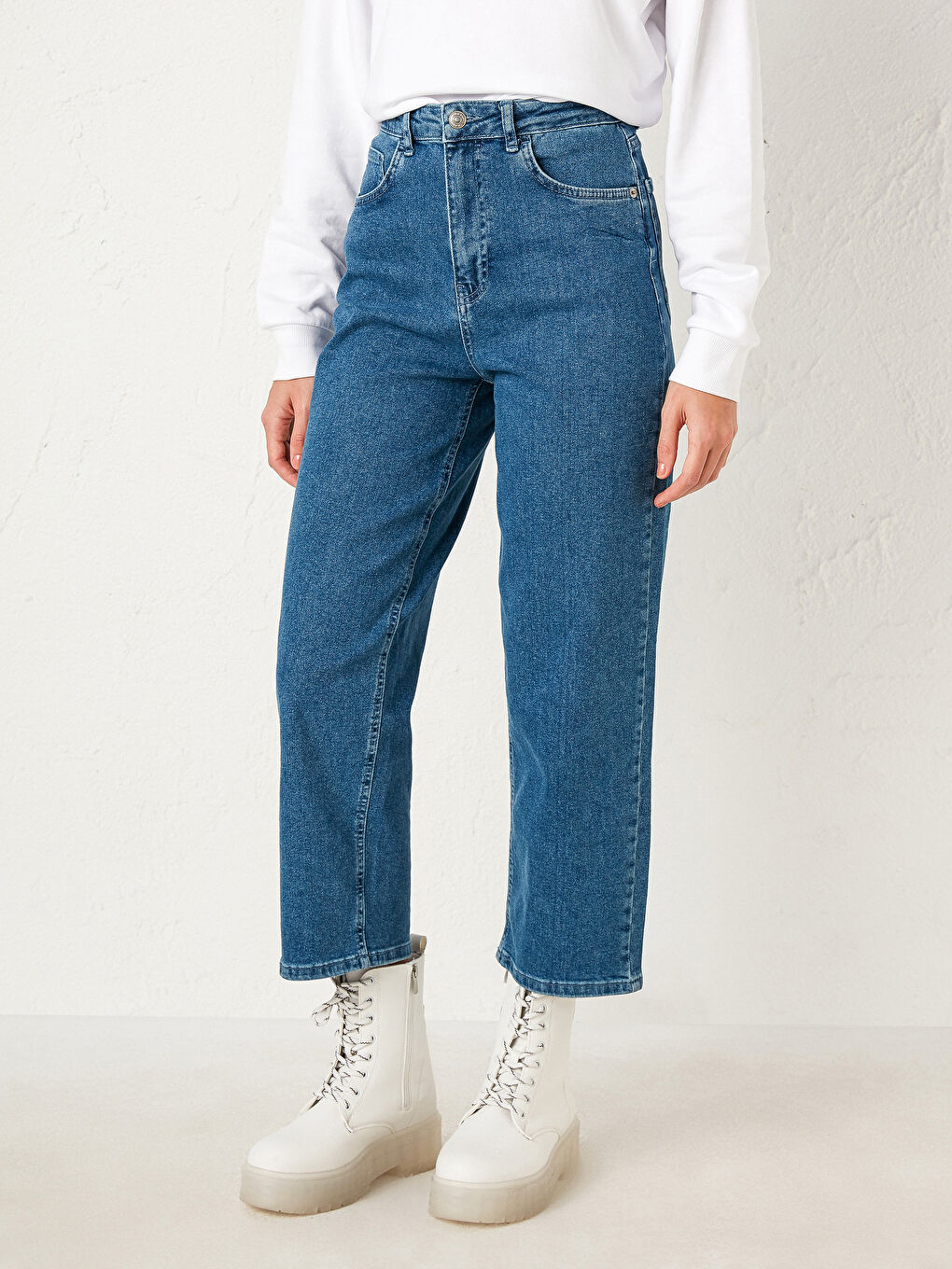 جينز واسع الأرجل-2