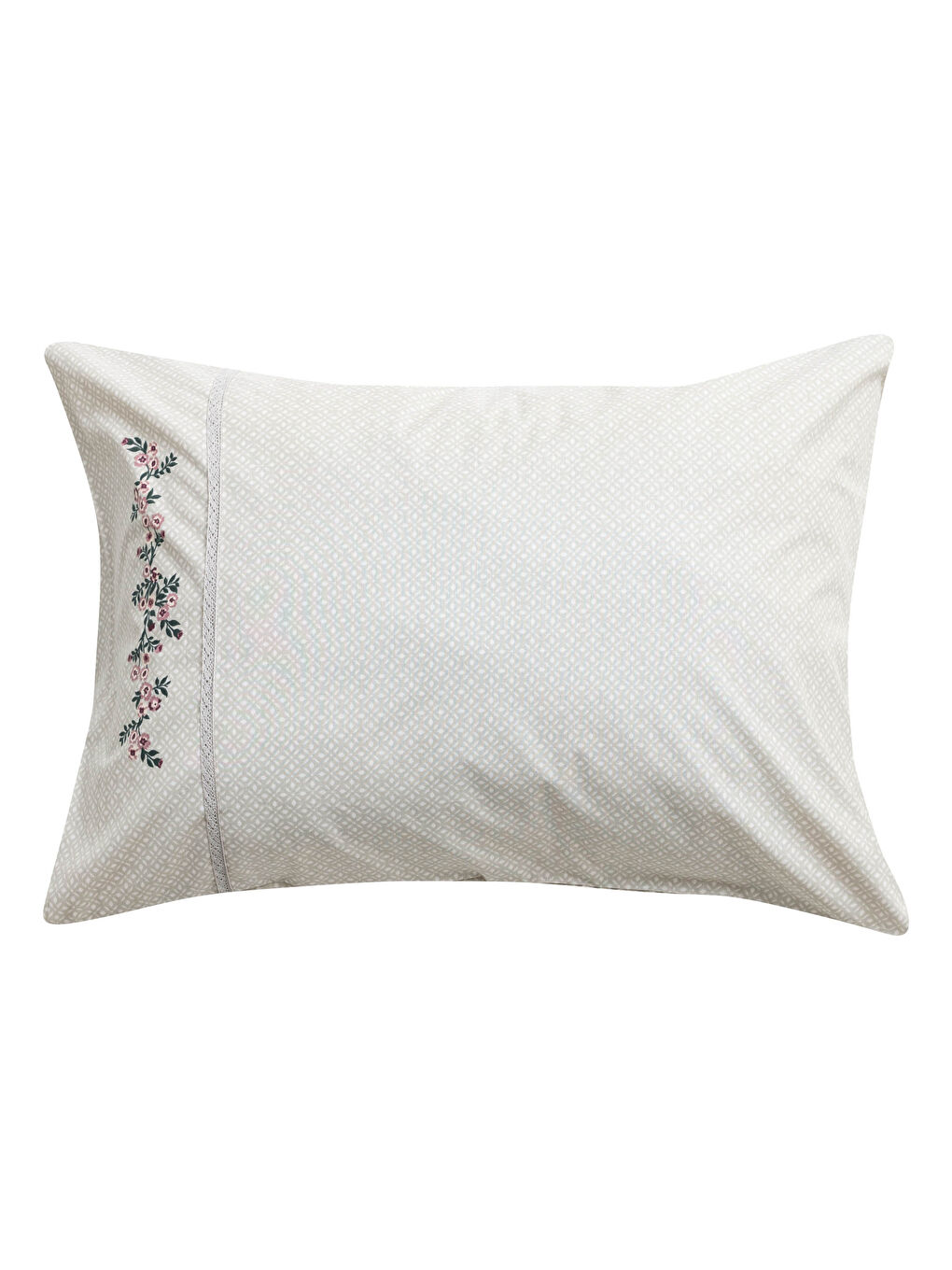 Taie d'Oreiller Imprimée Florale, Lot de 2-2