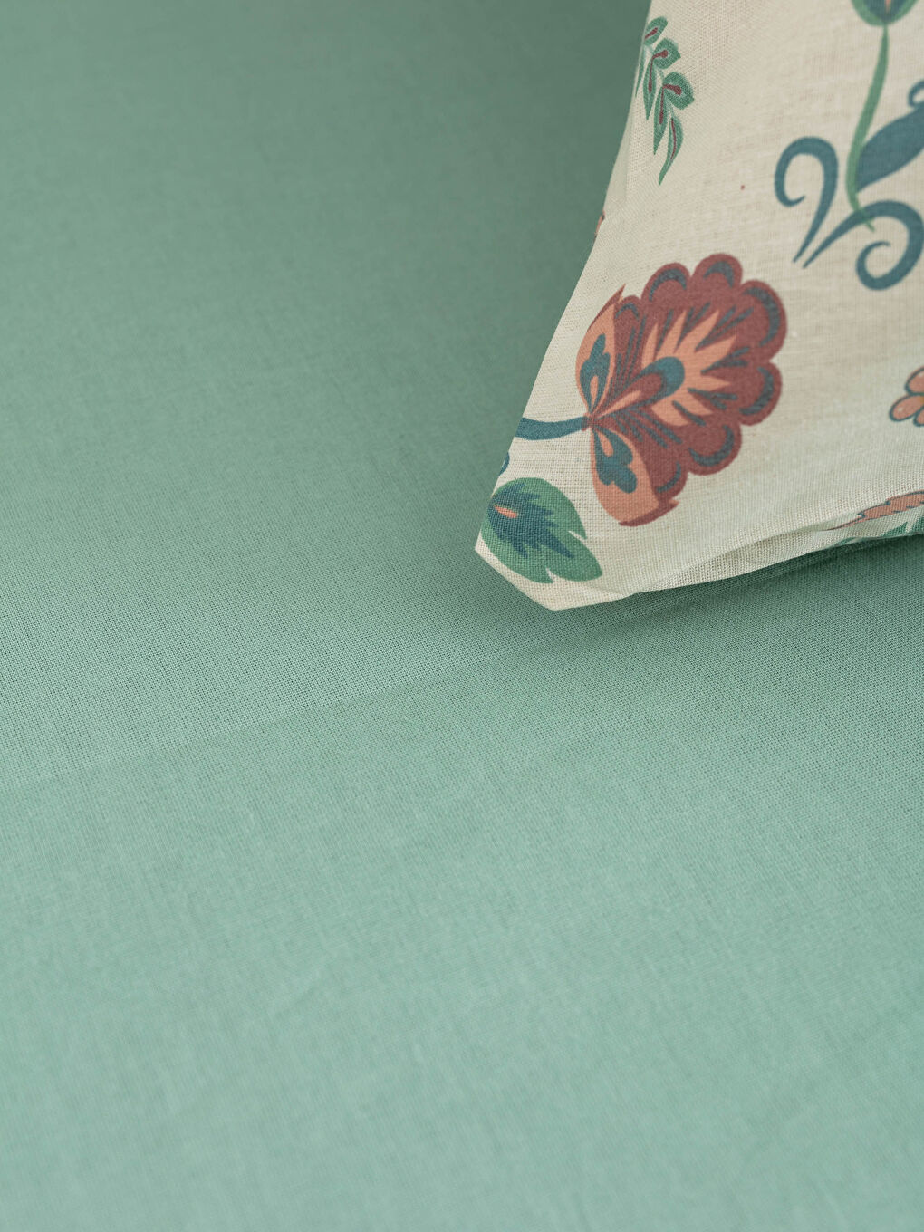 طقم غطاء لحاف مزدوج كامل مطبوع مُزهر بوجهين-4