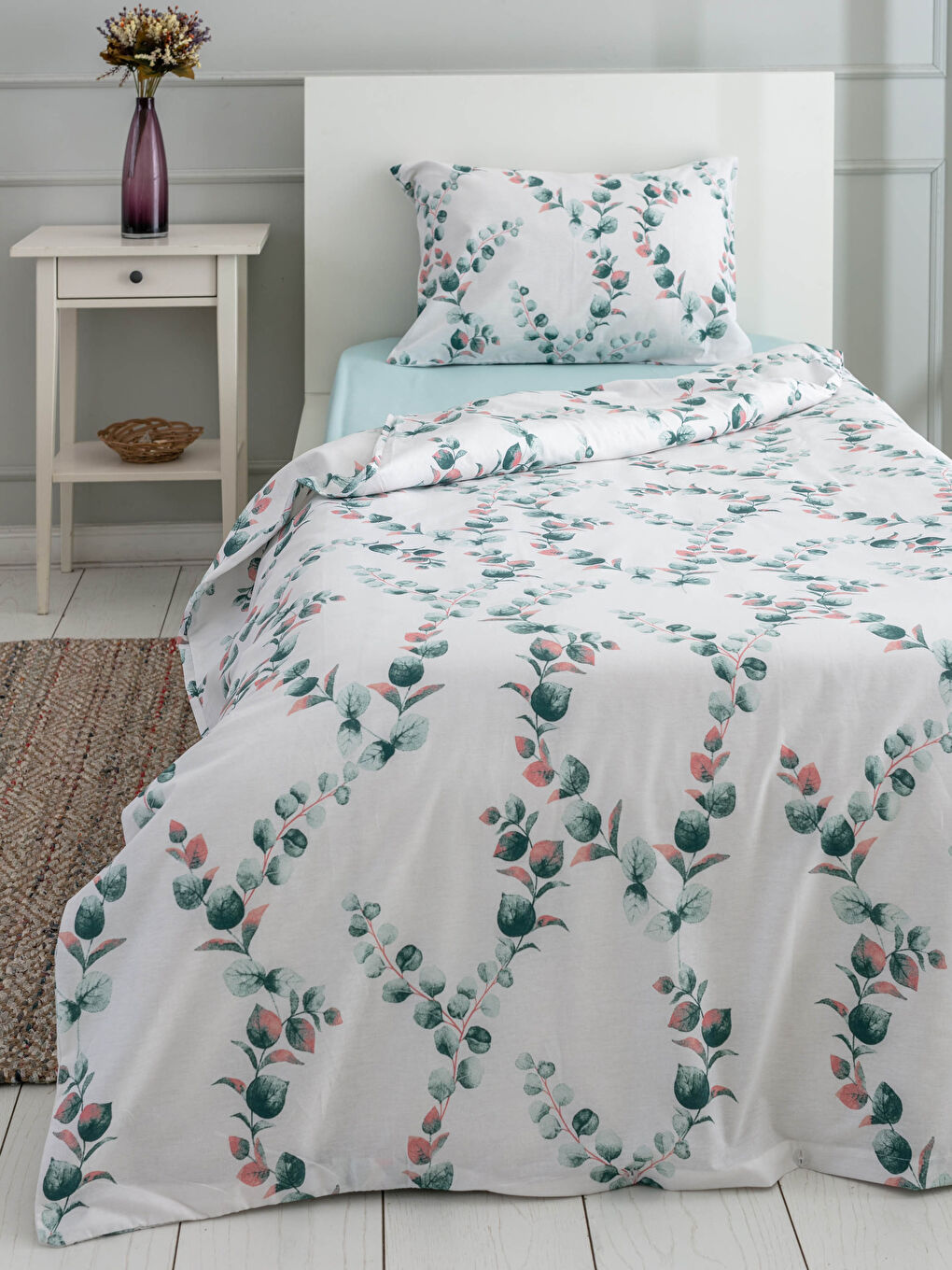 Yeşil Tek Kişilik  Nevresim Takımı