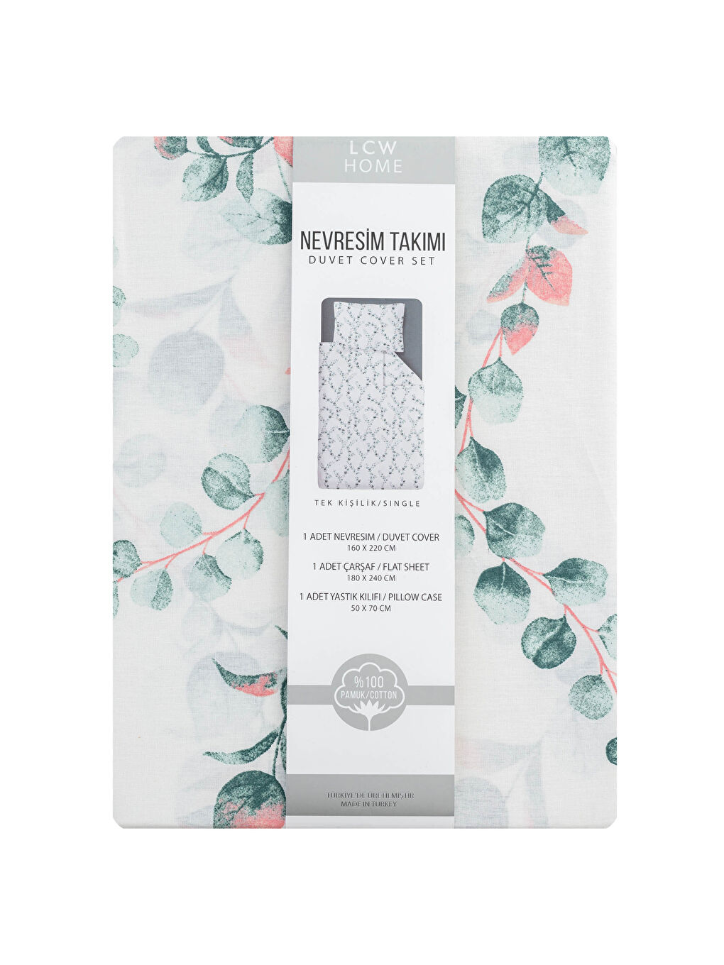 Yeşil Tek Kişilik  Nevresim Takımı-6