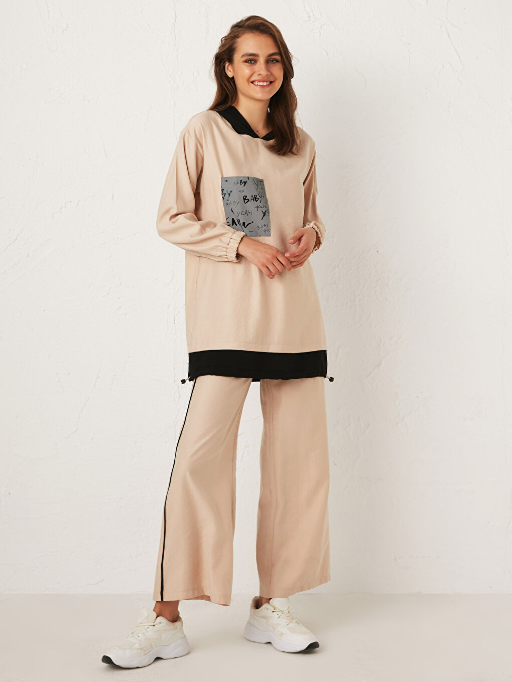 Elastic Waist Palazzo Pants