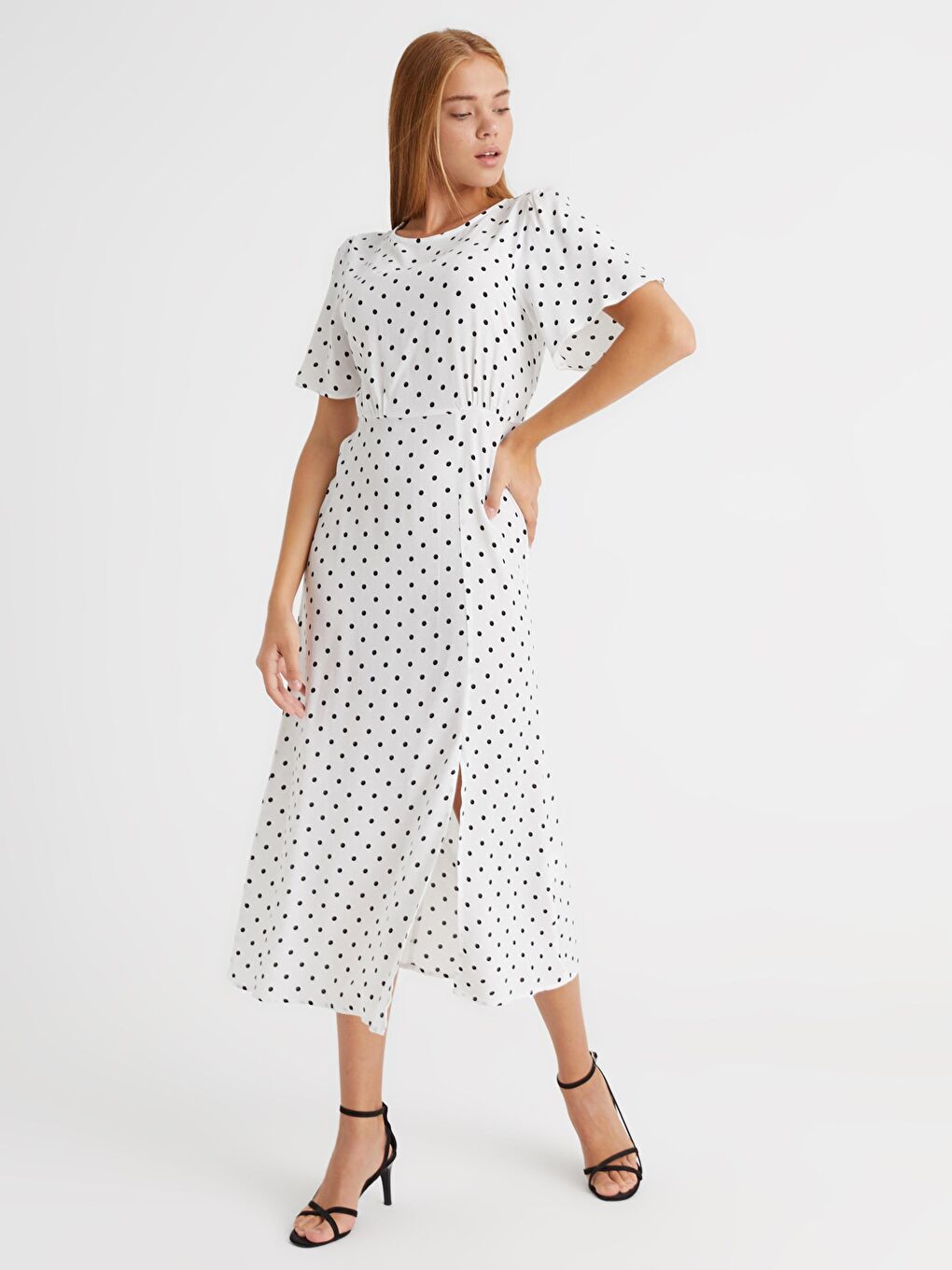 Rochie din Viscoză cu Buline-2