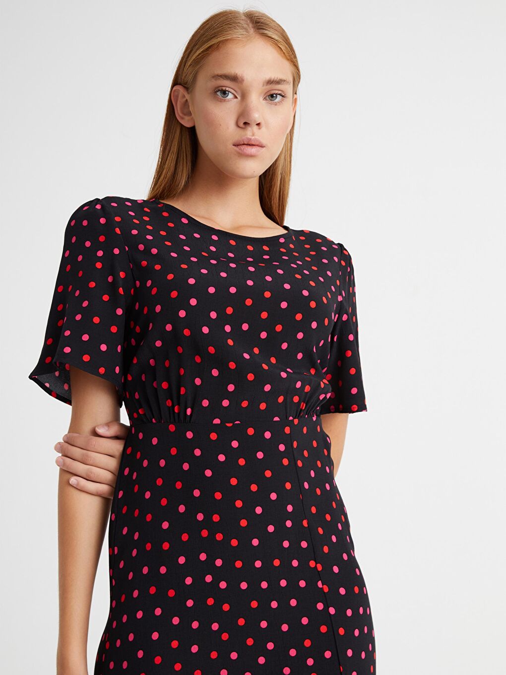 Spotty Viscose Dress-3