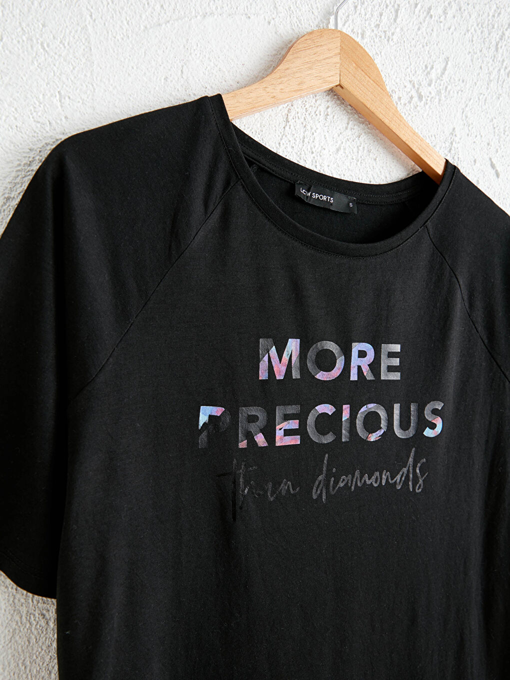 Crew Neck Letter Printed Short Sleeve Women's T-Shirt-2