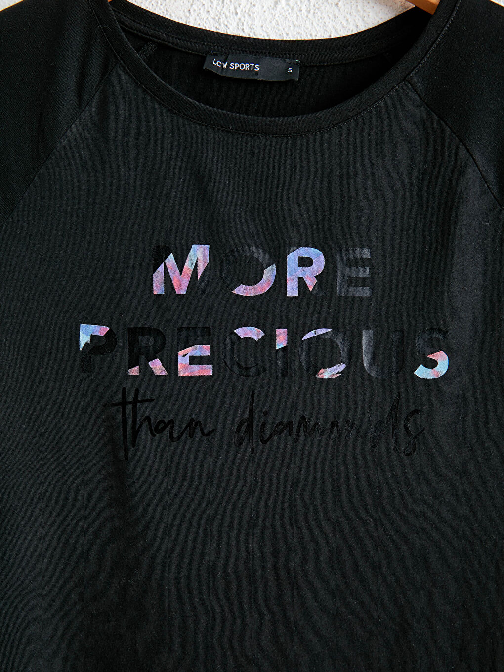 Crew Neck Letter Printed Short Sleeve Women's T-Shirt-3