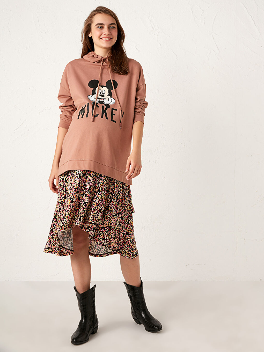 Mickey mouse принтті жүктілікке арналған свитшот-2